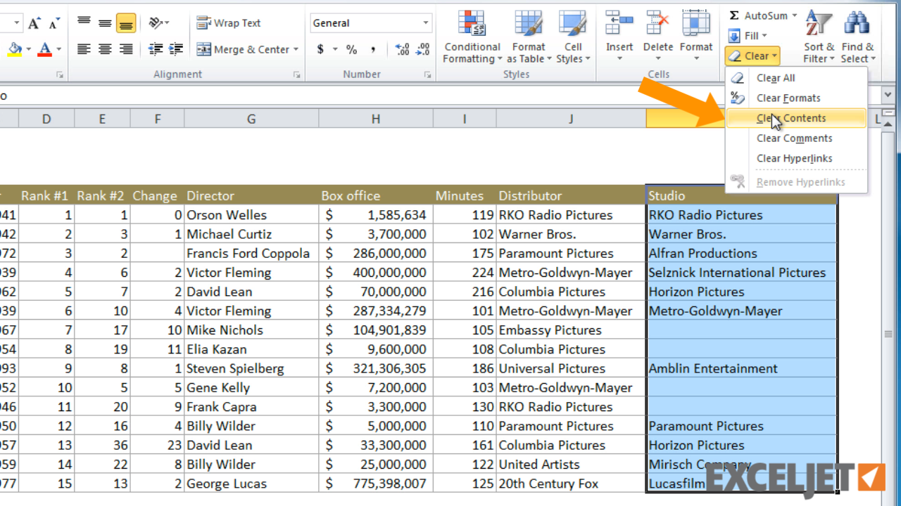 Excel Tutorial How To Delete Data In Excel 1739